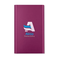 Kép 5/5 - POWERFLAT 4000 mAh alumínium powerbank, fekete