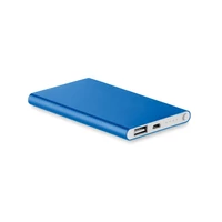 Kép 1/3 - POWERFLAT 4000 mAh alumínium powerbank, királykék