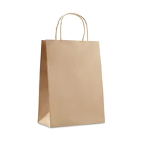 Kép 1/7 - PAPER MEDIUM Köz. papír ajándéktasak 150 g, bézs