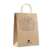 Kép 4/8 - PAPER LARGE Nagy papír ajándéktasak 150 g, bézs