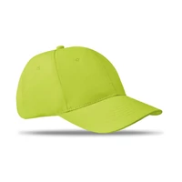 Kép 1/6 - BASIE 6 paneles baseball sapka, lime