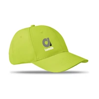 Kép 3/6 - BASIE 6 paneles baseball sapka, lime