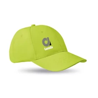 Kép 4/6 - BASIE 6 paneles baseball sapka, lime
