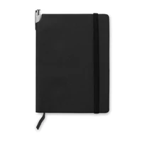 Kép 3/5 - SOFTNOTE A5 vonalas PU borítós notesz, fekete