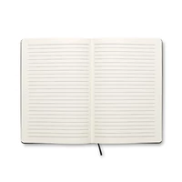 Kép 5/5 - SOFTNOTE A5 vonalas PU borítós notesz, fekete