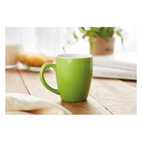 Kép 3/7 - COLOUR TRENT Színes kerámia bögre, 300 ml, zöld