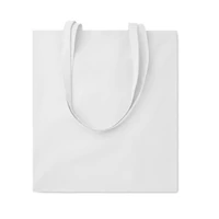 Kép 1/4 - COTTONEL COLOUR + Pamut bevásárlótáska, 140 g., fehér