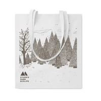 Kép 4/4 - COTTONEL COLOUR + Pamut bevásárlótáska, 140 g., fehér