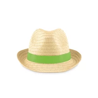 Kép 1/3 - BOOGIE Fonott kalap, lime