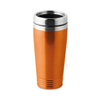 Kép 1/6 - RODEO COLOUR Duplafalú úti bögre 400 ml, narancssárga