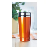 Kép 3/6 - RODEO COLOUR Duplafalú úti bögre 400 ml, narancssárga