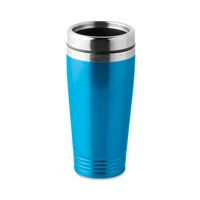 Kép 1/4 - RODEO COLOUR Duplafalú úti bögre 400 ml, türkiz