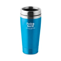 Kép 3/4 - RODEO COLOUR Duplafalú úti bögre 400 ml, türkiz