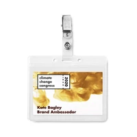 Kép 4/5 - CLIPBADGE PVC kártyatartó, átlátszó