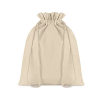 Kép 1/4 - TASKE MEDIUM Közepes pamut zsinórós tasak, beige