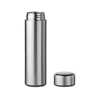 Kép 5/8 - POLE Palack hőmérővel 450 ml, matt ezüst
