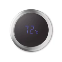 Kép 8/8 - POLE Palack hőmérővel 450 ml, matt ezüst