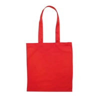 Kép 4/5 - COTTONEL COLOUR ++ Pamut bevásárlótáska, 180 g., piros