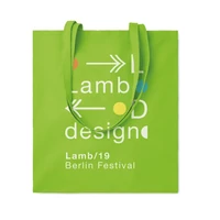 Kép 4/6 - COTTONEL COLOUR ++ Pamut bevásárlótáska, 180 g., lime