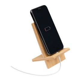Bambusz mobiltelefon tartó, bézs