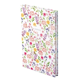 "404 Notes found" jegyzetfüzet - A5 Flowers white