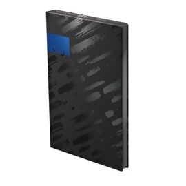 "404 Notes found" jegyzetfüzet - A5 Black diagonal
