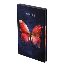"404 Notes found" jegyzetfüzet - B5 Butterfly red