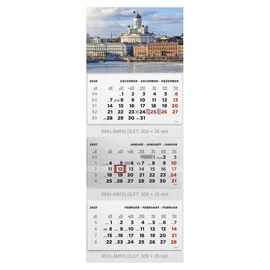 T070 Speditőrnaptár 3 tömbös, Város fejkartonnal - 2027