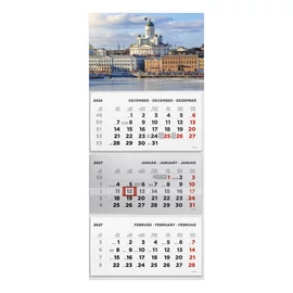 T074 Speditőrnaptár 3 tömbös, Város fejkartonnal - 2027