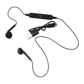 Bluetooth fülhallgató, fekete