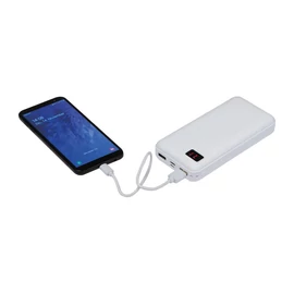 20 000 mAh power bank, fehér