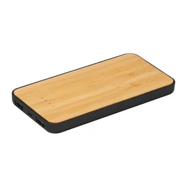 Vezetéknélküli töltő és power bank, 8000 mAh, bézs