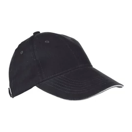 SANDWICH baseball sapka, 6 panel, fekete