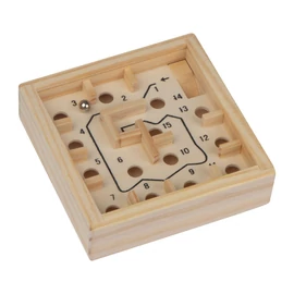 Puzzle fa labirintus, bézs