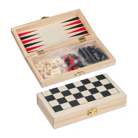 Backgammon - sakk - dámajáték, bézs