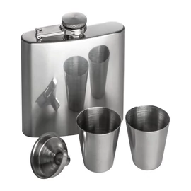 Laposüveg 2 db kupicával, 178 ml + 2 × 45ml, szürke