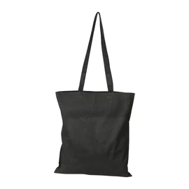 Hosszúfülű vászontáska, 140g/m², fekete