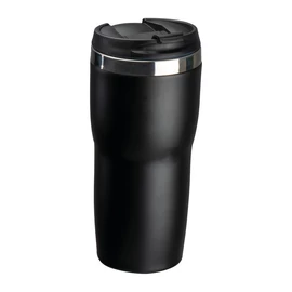 Duplafalú rozsdamentes acél termoszbögre, 480 ml, fekete