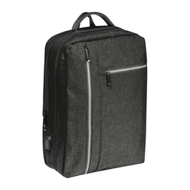 Vízálló laptop hátizsák, fekete