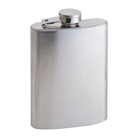 Acél laposüveg, 104 ml, szürke