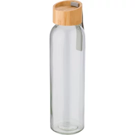 Üvegpalack, 600 ml, bambusz
