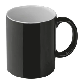 Kerámia kávés bögre, 300 ml, fekete