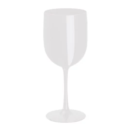 Műanyag talpas pohár, 450 ml, fehér