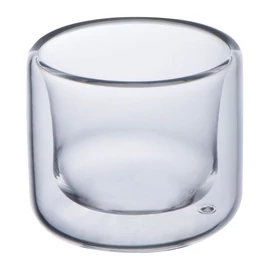 Duplafalú üvegpohár 50ml, áttetsző