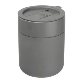 Kerámia termoszbögre szilikon burkolattal, 340ml, szürke