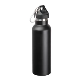 Vákuumszigetelt termosz palack, matt, 500ml, fekete