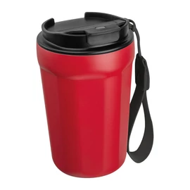 Rozsdamentes acél utazóbögre 350ml, piros