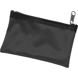 Kulcstartó cipzáras tartóval, 70D nylon, fekete