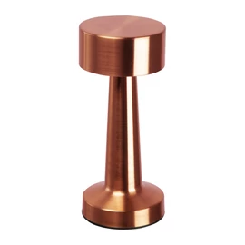 Asztali lámpa rozsdamentes acélból akkumulátorral, rose gold