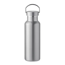 FLORENCE Duplafalú palack 500 ml, matt ezüst